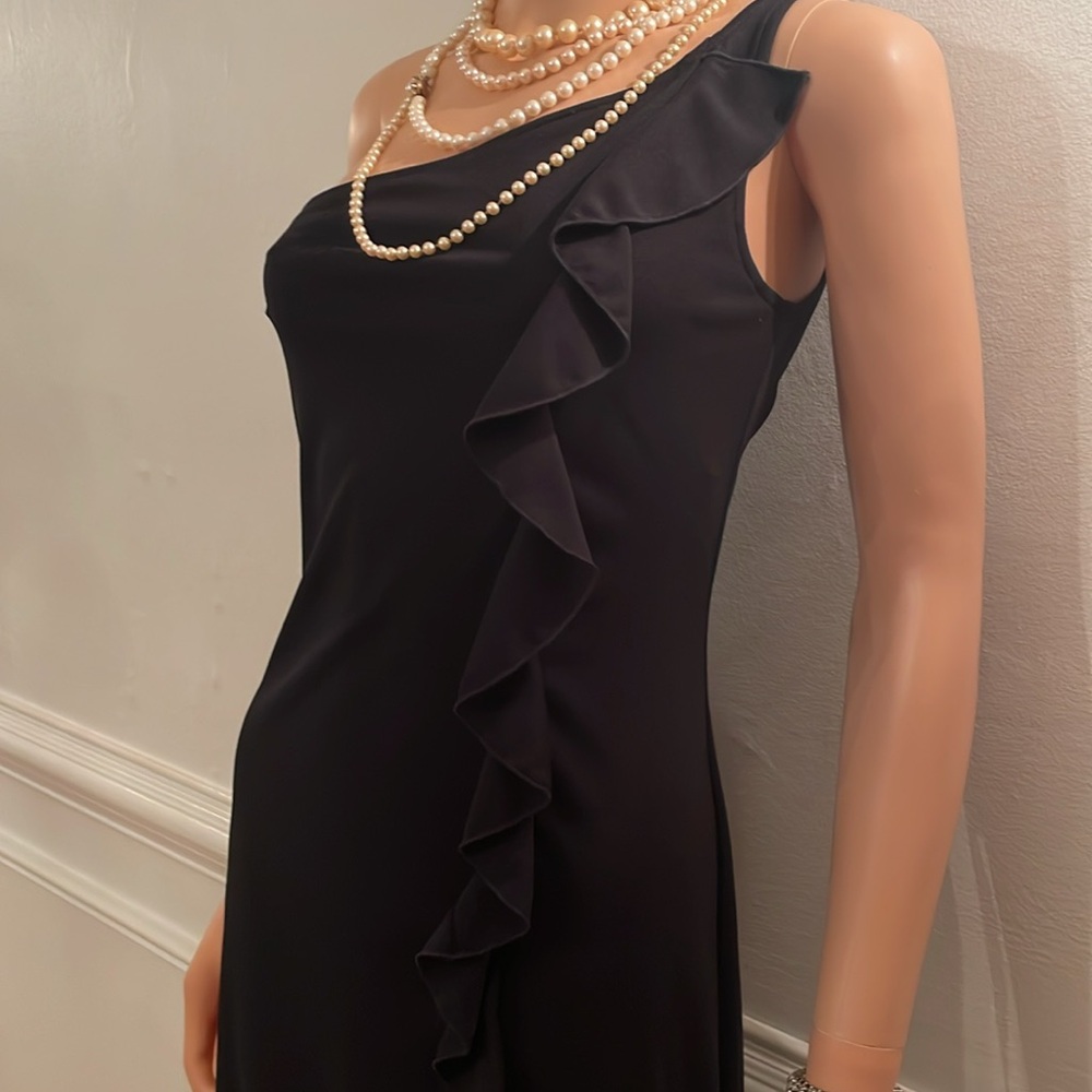 Vintage JESSICA McCLINTOCK For “Gunne Sax black cocktail dress